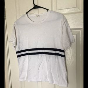 brandy melville 2 stripe shirt